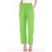 Women Casual Pure Color High Waist Elastic Waist Pants Women Casual Pure Color High Waist Elastic Waist Pants
