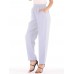 Women Casual Pure Color High Waist Elastic Waist Pants Women Casual Pure Color High Waist Elastic Waist Pants