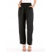 Women Casual Pure Color High Waist Elastic Waist Pants Women Casual Pure Color High Waist Elastic Waist Pants