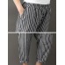 Women Casual Cotton Linen Elastic Waist Loose Striped Pants Women Casual Cotton Linen Elastic Waist Loose Striped Pants