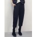 Women Casual Solid Color Winter Straight High Waist Trousers Pants Women Casual Solid Color Winter Straight High Waist Trousers Pants