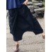 Wide Leg Women Cotton Linen Solid Color Elastic Waist Irregular Pants Wide Leg Women Cotton Linen Solid Color Elastic Waist Irregular Pants