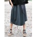 Women Loose Cotton Linen Elastic Waist Asymmetrical Pants Women Loose Cotton Linen Elastic Waist Asymmetrical Pants