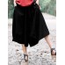 Women Loose Cotton Linen Elastic Waist Asymmetrical Pants Women Loose Cotton Linen Elastic Waist Asymmetrical Pants
