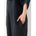 Women Japanese Style Cotton Linen Bow Shoulder Trouser Pants Women Japanese Style Cotton Linen Bow Shoulder Trouser Pants