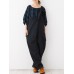 Women Japanese Style Cotton Linen Bow Shoulder Trouser Pants Women Japanese Style Cotton Linen Bow Shoulder Trouser Pants