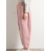 M-5XL Women Casual Loose Pure Color Elastic Waist Corduroy Pants M-5XL Women Casual Loose Pure Color Elastic Waist Corduroy Pants
