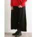 M-5XL Women Casual Pure Color Elastic Waist Cotton Pants M-5XL Women Casual Pure Color Elastic Waist Cotton Pants