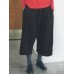 M-5XL Women Casual Pure Color Elastic Waist Cotton Pants M-5XL Women Casual Pure Color Elastic Waist Cotton Pants