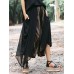 Vintage Women Elastic Waist Striped Wide Leg Pants Vintage Women Elastic Waist Striped Wide Leg Pants