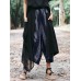 Vintage Women Elastic Waist Striped Wide Leg Pants Vintage Women Elastic Waist Striped Wide Leg Pants