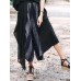 Vintage Women Elastic Waist Striped Wide Leg Pants Vintage Women Elastic Waist Striped Wide Leg Pants