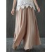 Women Solid Color Elastic Waist Casual Loose Pants Women Solid Color Elastic Waist Casual Loose Pants