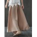 Women Solid Color Elastic Waist Casual Loose Pants Women Solid Color Elastic Waist Casual Loose Pants