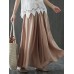 Women Solid Color Elastic Waist Casual Loose Pants Women Solid Color Elastic Waist Casual Loose Pants