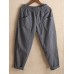Vintage Women Elastic Waist Pockets Solid Color Harem Pants Vintage Women Elastic Waist Pockets Solid Color Harem Pants