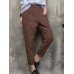 Vintage Women Elastic Waist Pockets Solid Color Harem Pants Vintage Women Elastic Waist Pockets Solid Color Harem Pants