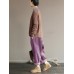 M-5XL Women Loose Pure Color Elastic Waist Corduroy Pants M-5XL Women Loose Pure Color Elastic Waist Corduroy Pants