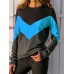 Casual Women Patchwork O-neck Long Sleeve T-shirts Casual Women Patchwork O-neck Long Sleeve T-shirts