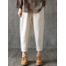 Women Casual Solid Elastic Waist Cotton Harem Pants Women Casual Solid Elastic Waist Cotton Harem Pants
