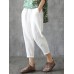 Women Casual Solid Elastic Waist Cotton Harem Pants Women Casual Solid Elastic Waist Cotton Harem Pants