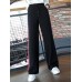 Women Casual High Drawstring Waist Stripe Patchwork Pants Women Casual High Drawstring Waist Stripe Patchwork Pants