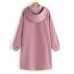 Women Casual Long Sleeve Hooded Trench Corduroy Long Coats Women Casual Long Sleeve Hooded Trench Corduroy Long Coats