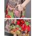 Women Elegant Floral Print Crew Neck Loose Dress Women Elegant Floral Print Crew Neck Loose Dress
